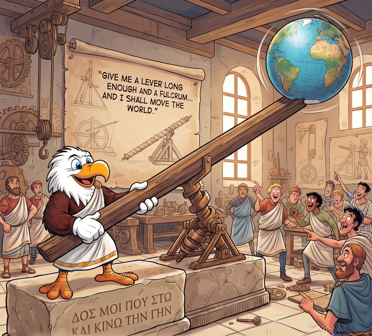 apsnytoken's tweet photo. Quote of the day from #APSNY Wonderland: "Give me a place to stand, and I shall move the earth"
#Archimedes #wordoftheday #quoteoftheday $APSNY ๐ฆ
https://t.co/O4hfrWjWSw