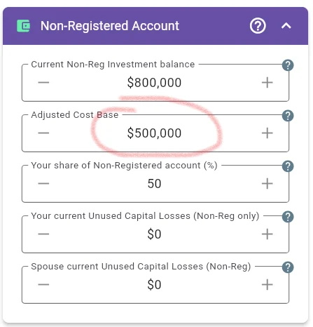 MayRetire's tweet photo. Minor MayRetire Improvement: Non-registered accounts now use ACB

MayRetire now uses Adjusted Cost Base (ACB) for regular non-registered accounts instead of asking for the initial capital gain/loss percentage.

This improvement was made based on user feedback and makes the regular non-registered account consistent with corporate accounts and investment portfolios.

No action is required for existing plans. If your plan previously used the capital gain/loss percentage field, MayRetire will automatically convert it to the equivalent ACB after the upgrade.

This should make the input easier to verify against brokerage and tax records.