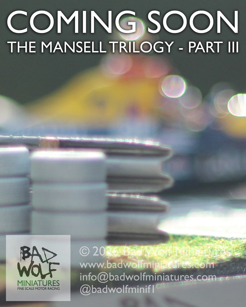 badwolfminif1's tweet photo. COMING SOON…
THE MANSELL TRILOGY - PART III

@nigelmansell @UKYouth @SilverstoneUK @WilliamsF1 
#f1 #senna #f1models #mansell #williams #charity #silverstone #retro https://t.co/CeFAUyIrhx