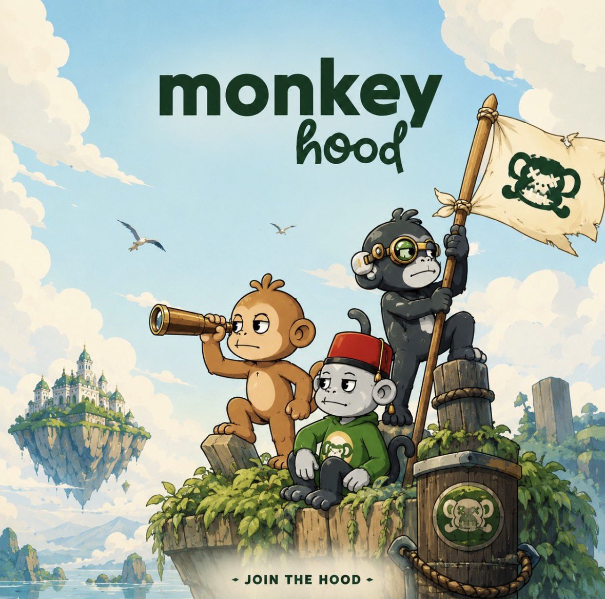MonkeyHoodNFT's tweet photo. Supplies loaded.

Sails raised.

3 days.

🐒 https://t.co/wjr03HctKG