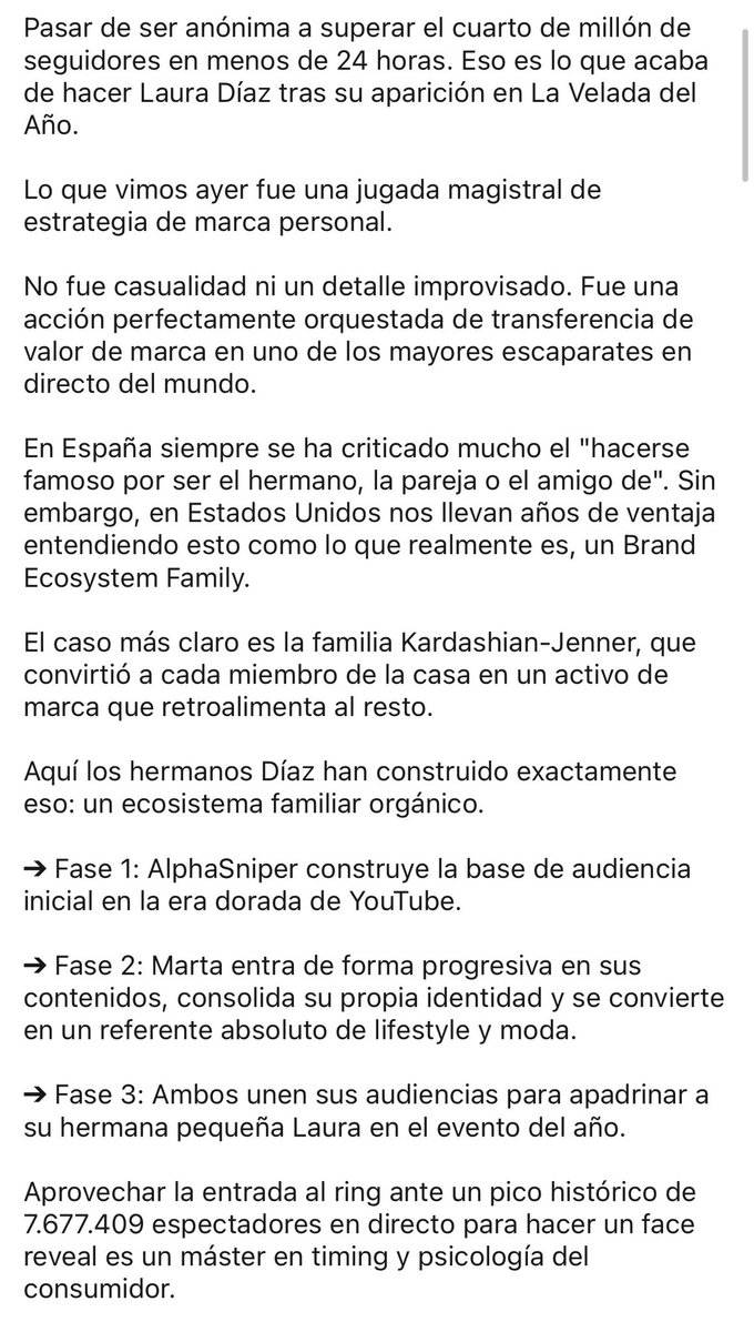 chicadecafeina's tweet photo. Lo que dicen en LinkedIn sobre la presentación en sociedad de Laura, la hermana de Marta Díaz y AlphaSniper… también hay que saber cuando parar https://t.co/PgxEEhfKuM