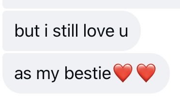 hhaobinn's tweet photo. Idk what's more funny than my middle school friend has to add "as my bestie" bcs she kinda think i'm a lesbian 😭 https://t.co/WGJFhi9qan
