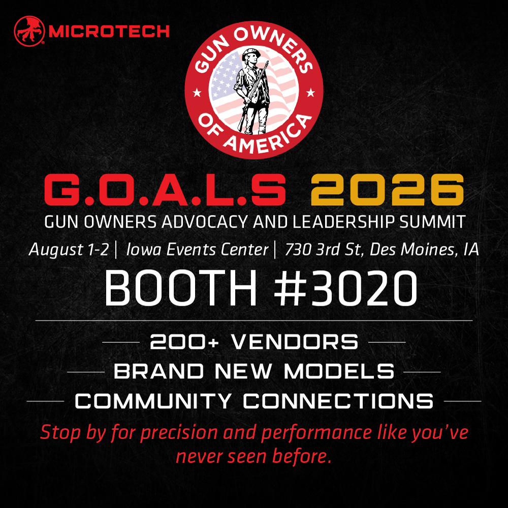 microtechknives's tweet photo. Next weekend is the big show and we're ready for it. We've got exclusives, sneak peaks, and so much more. Stop by and see us at Booth 3020 in Iowa for G.O.A.L.S.!
#Microtech #EDC #Tactical #Leadership #Events #MadeInAmerica #Work #Design https://t.co/a8dViVBc1i