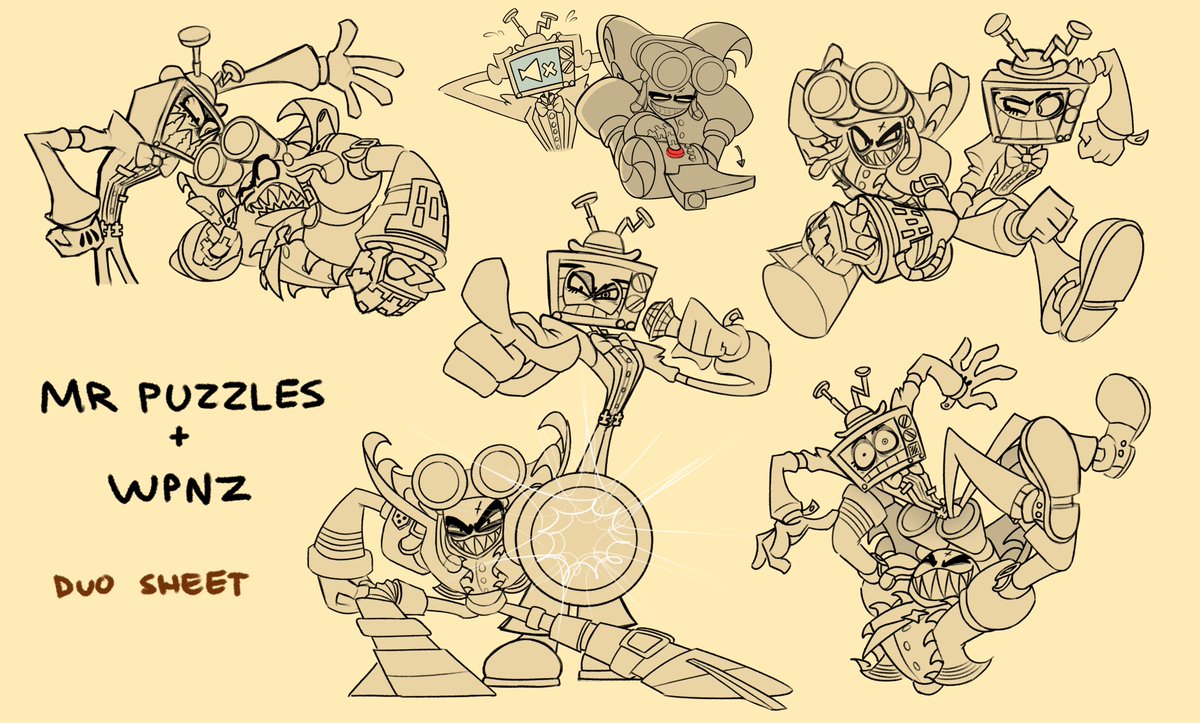 CosmicCosmoYT's tweet photo. All the concept art and exploration for WPNZ redesign!! He's my personal favorite 🔥 
#CallingAllVillains https://t.co/Ex5wuiL272