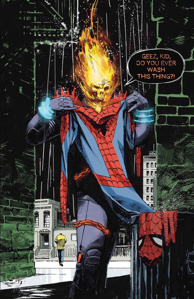 GhostRiderVibe's tweet photo. Spider-Man suit probably smells like rotten sweaty fishes 😭😭 https://t.co/jnB2yGhJxH