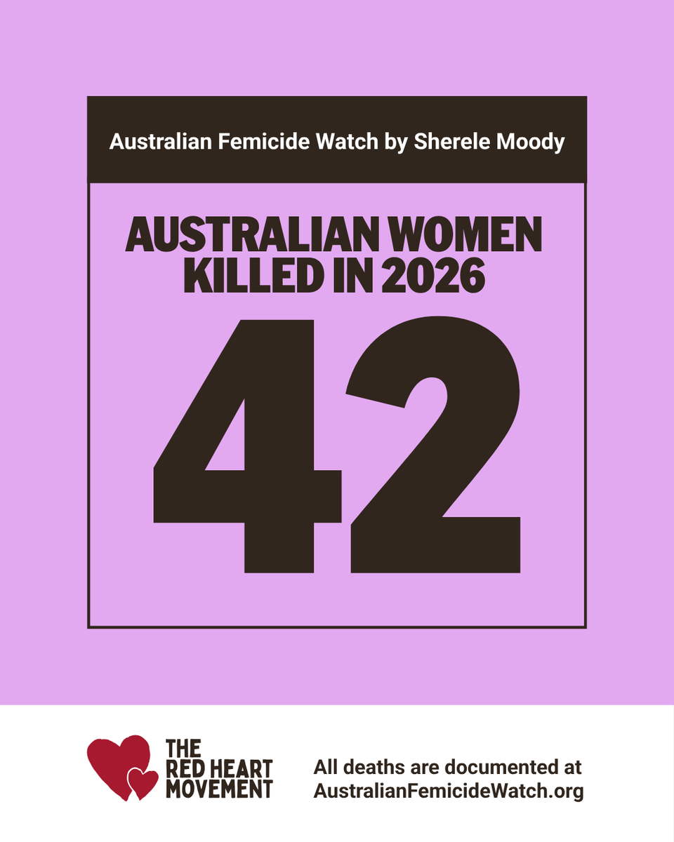 MapFemicide's tweet photo. A man allegedly murdered a woman in Clyde North, Victoria yesterday.  A 32-year-old man, known to the woman, is charged. She is the 42nd Australian woman killed this year and the third woman killed in the past three days. 

❤️https://t.co/fTXj1OmuYW https://t.co/otgcvQH7pe