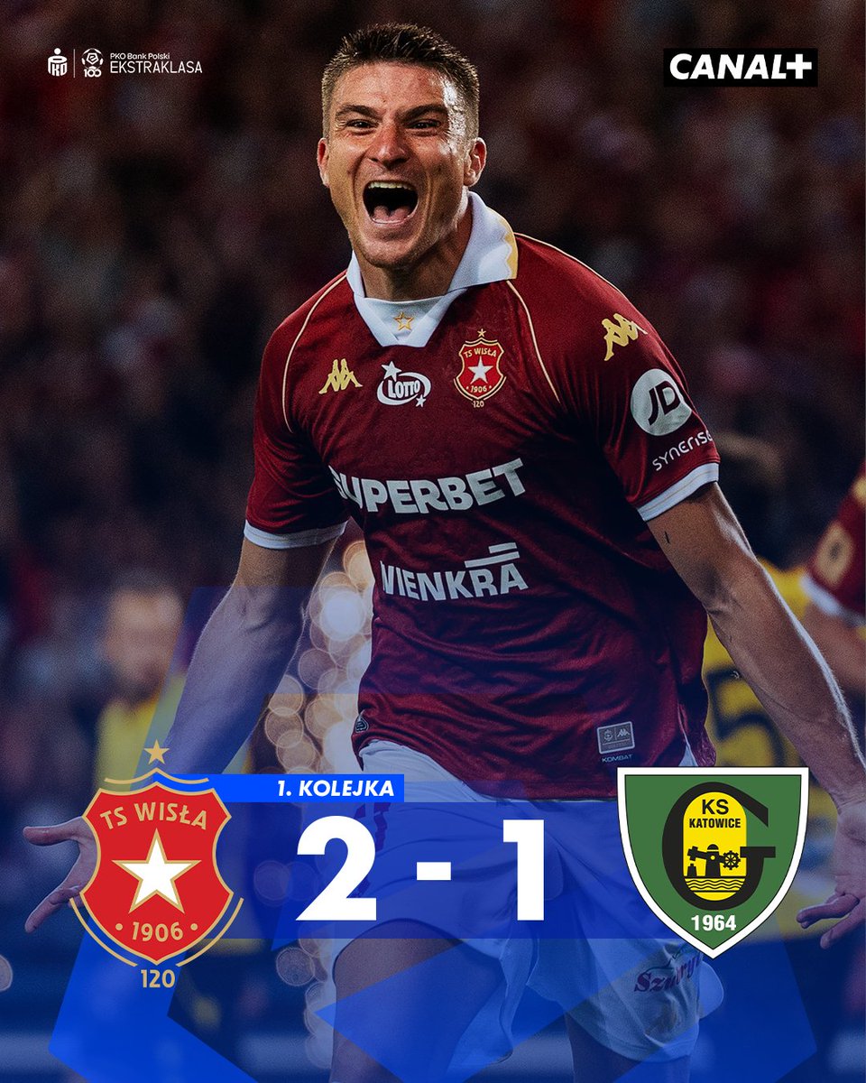 CANALPLUS_SPORT's tweet photo. Zwycięski powrót @WislaKrakowSA do @_Ekstraklasa_! 🔥

📺 Przed nami LIGA+ EXTRA, oglądaj w CANAL+: https://t.co/ggj8f4RI2h https://t.co/KwYgq9YC6u