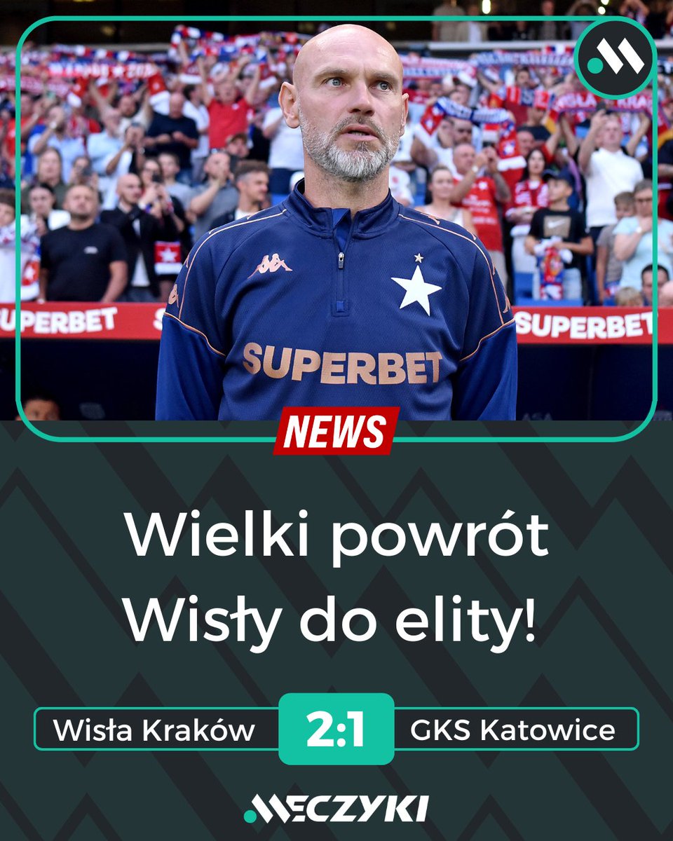 Meczykipl's tweet photo. Zwycięski powrót Wisły ✅🔥

Ekstraklasa Raport ⤵️ https://t.co/1MjAENZj8o
