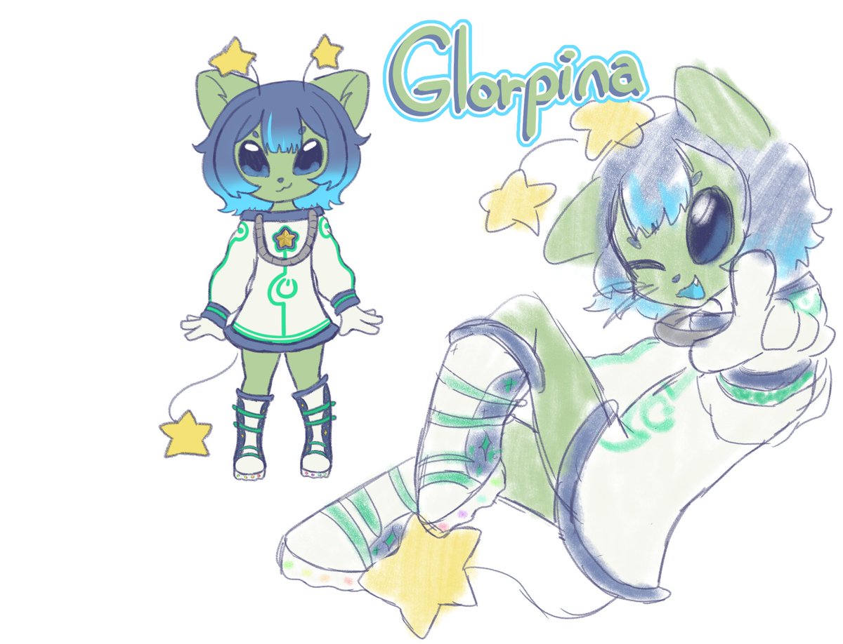GlorpinaVT's tweet photo. @Kamochinoru0o I think Glorpina would be perfect in this style!!! https://t.co/DgtptkMJxV