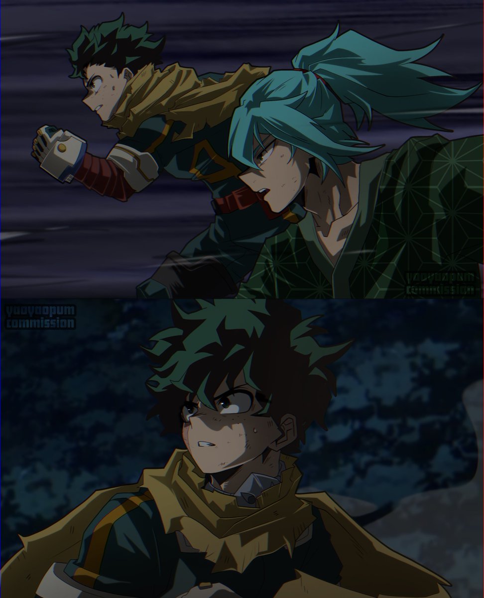OfLurking's tweet photo. Story in replies 😌🫶💚 

Wonderful artwork is by @yaoyaopum

#mha #myheroacademia #izukumidoriya #ladyaeth #izueth https://t.co/0Pe27wqBwU