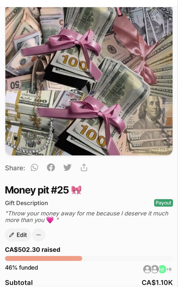 brattyycece's tweet photo. Halfway, keep pumping your cash into my pit https://t.co/nH3EgRWBvT