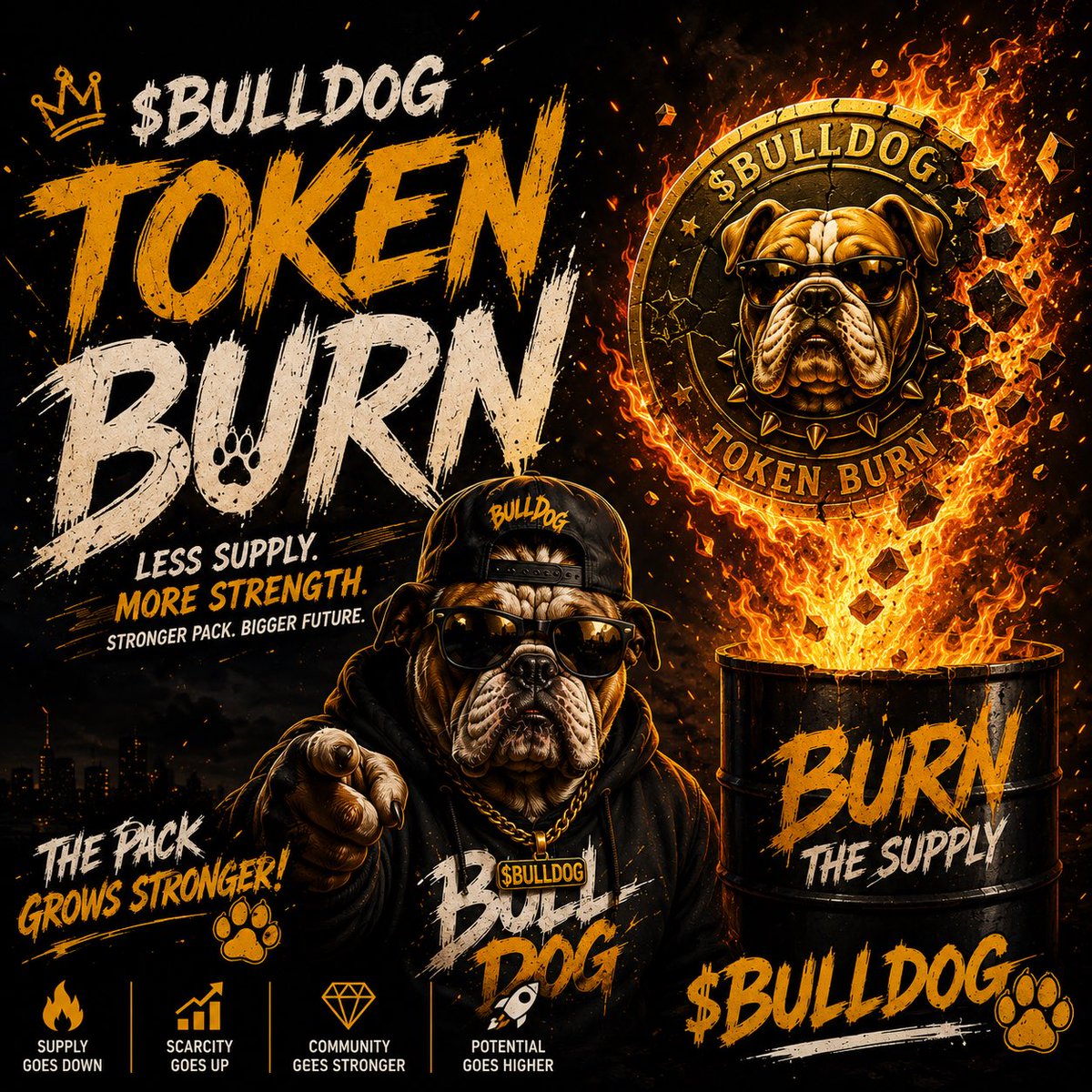 MrLifong's tweet photo. 🔥 THE FIRE HAS BEEN LIT. 🔥
Every great project rewards conviction.
Less supply. More scarcity. One unstoppable pack.
🐶 $BULLDOG isn't here to follow trends. We're here to dominate them.
🔥 Burn the supply. 📈 Build the future. 🚀 Join the pack.
#BULLDOG #Memecoin #Solana https://t.co/uGxqurQf9e