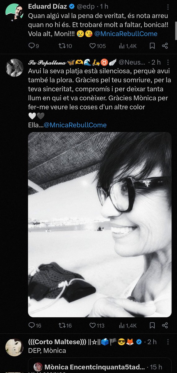 MRSHL0's tweet photo. A la gent d'aquesta xarxa ens han dit moltes coses dolentes. Han aprofitat altaveus per fer creure que erem el dimoni.

Però la tristesa que sentim per la pèrdua d'un dels pilars de Twitter Catalunya, són l'exemple que demostra que som una pinya; diversa, però unida.

DEP Mònica. https://t.co/zQgn7h6qnx