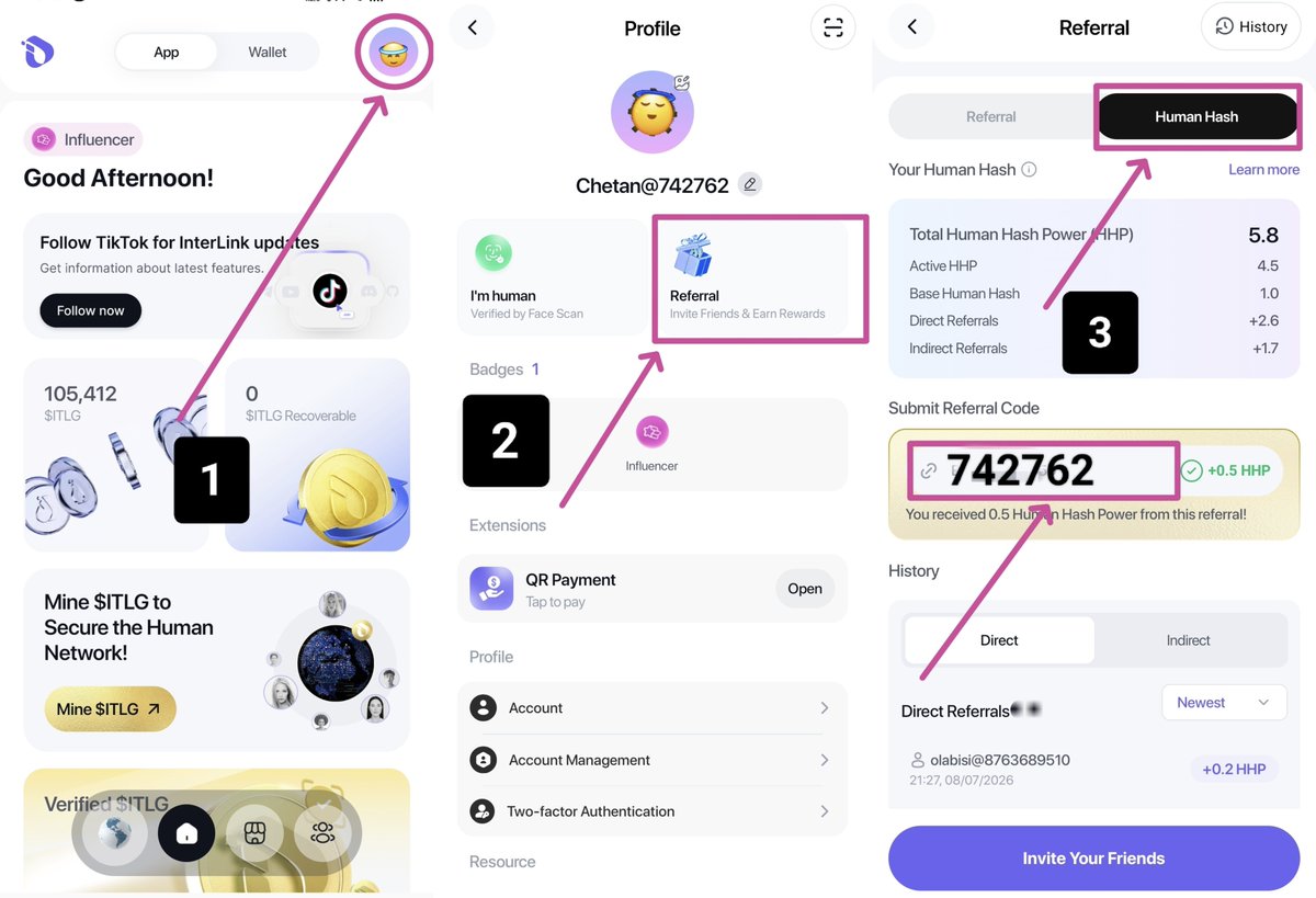 CannyO3300's tweet photo. @inter_link Get a bonus reward of 1000 $ITLG Tokens
Tap to copy 👉   ``742762``

Open -->Play Store -->Download Interlink App -->After login 
# ⬇️ Instructions ⬇️ https://t.co/daoTX3n4H8