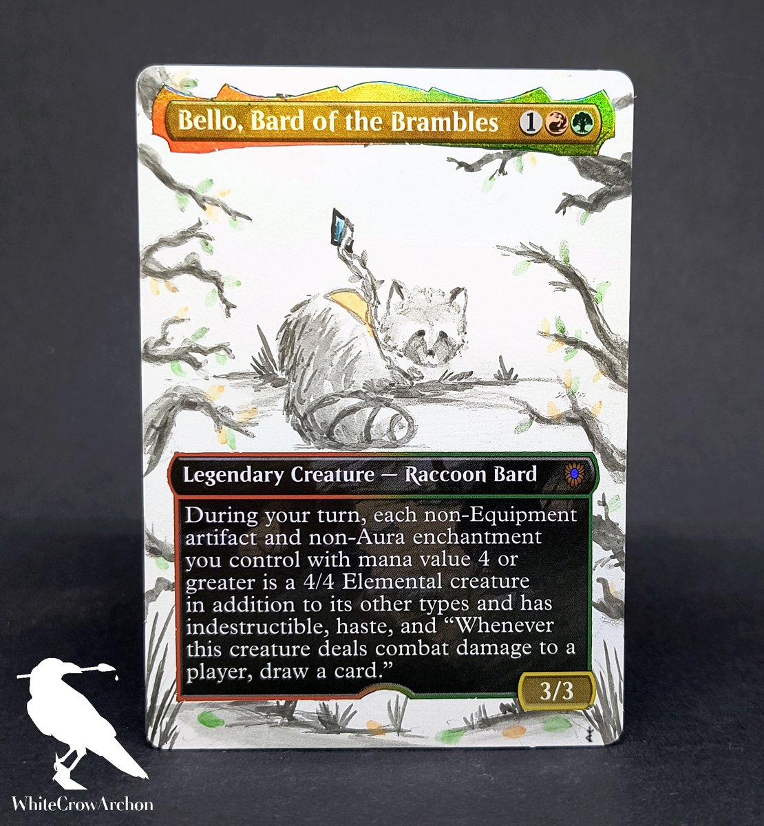 ArchonCrow's tweet photo. I hope one day we'll go back to Bloomburrow :) #mtg #mtgalter https://t.co/1sRRjV0qkC
