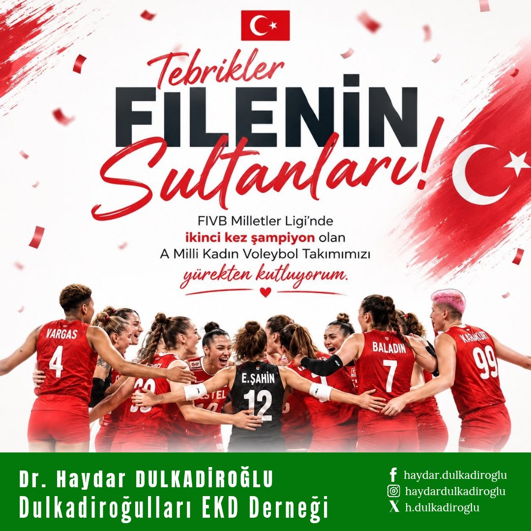 H_Dulkadiroglu's tweet photo. #FileninSultanları, #BizVoleybolÜlkesiyiz, #MilliTakım, #AMilliTakım, #TVF, #GururumuzSultanlar, #KırmızıBeyaz, #Voleybol, #TurkishVolleyball #Volleyball https://t.co/zPpqiBJYvI