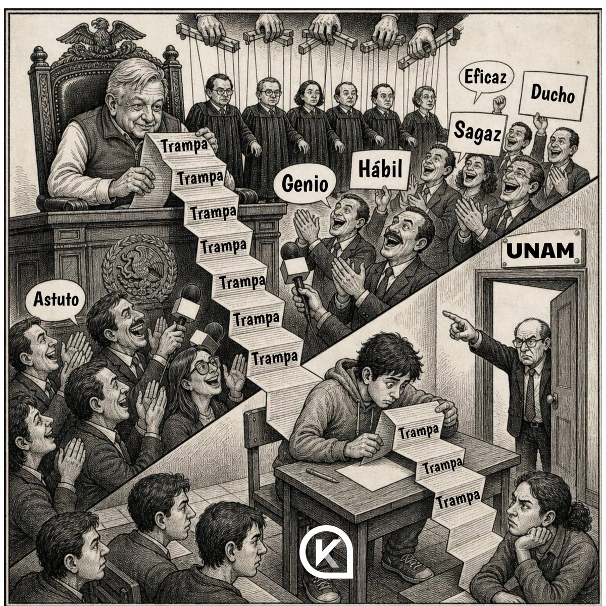 MaxKaiser75's tweet photo. Estas son las últimas 4 caricaturas de @factor_kaiser que buscan exponer lo que sucedió esta semana 

Comparte las caricaturas de FK en todas tus redes y chats

Mándaselas a todas persona que aún no acaban de entender qué es vivir gobernados por un Narco Partido

SON TUYAS👊🏻 https://t.co/AuWk3uaHBv