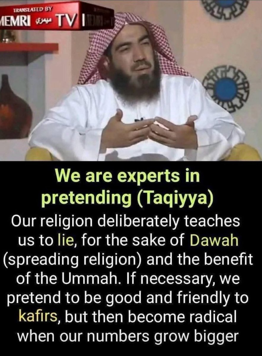 Realism4U22's tweet photo. @WechMelissa @Excellentsalvic There's a lot to be said for idol worship and worshipping a false God despite the laying on of Taquiyya which B allows them to appear friendly or moderate by lying which is permissible by their religion. Never let v t g em play you because the Qu'ran instructs them different. https://t.co/vILUuTqXov