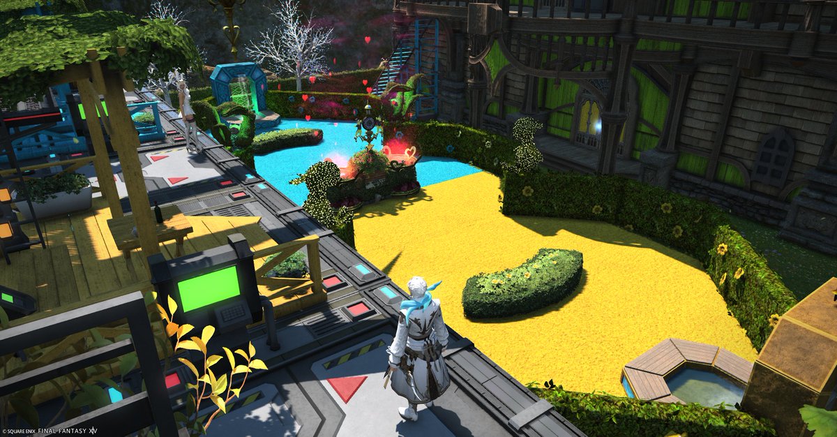 coffeecarbuncle's tweet photo. People: "The #FFXIV player base isn't creative."

Me: "....someone made their entire yard into a sports arena."

#Mogstock
#FinalFantasyXIV
#FinalFantasy14
#FF14 https://t.co/mY9PUTAnRZ