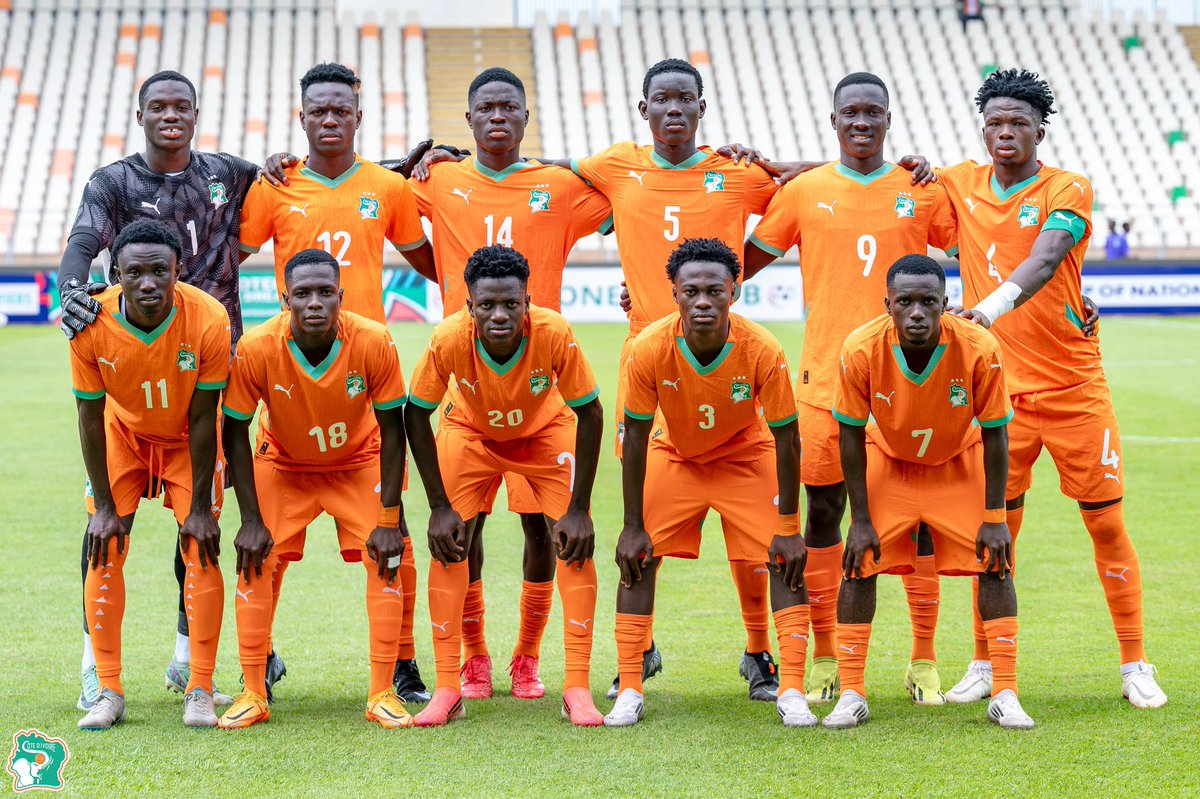 equipenatciv's tweet photo. Qualification CAN 2027 U20 (Tournoi UFOA-B)

Côte d’Ivoire 🇨🇮 - Bénin 🇧🇯 : 5-0

Retour en images de la large victoire de nos Éléphants U20 face aux jeunes Guépards béninois.

#TousDerriereLesElephanteaux 
#CAN2027U20 
#FederationIvoiriennedeFootball
#CafZoneUfoaB https://t.co/McYDZb7XRJ