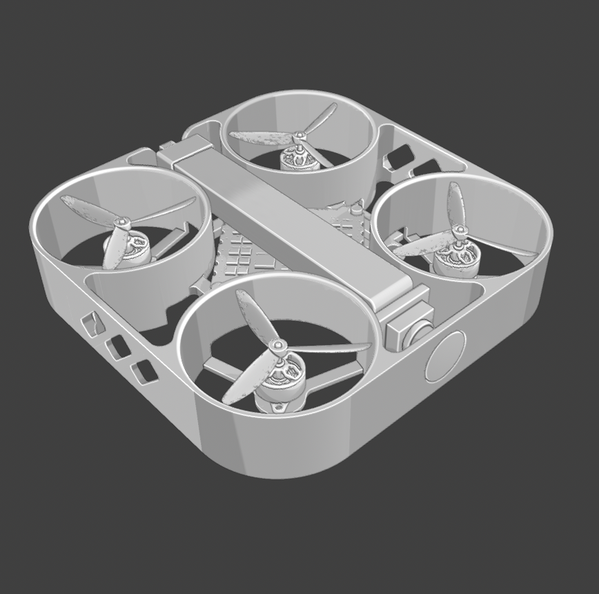 kirbytheodor's tweet photo. got the full assembly in place in cadex; includes the real size camera, esp, and sensors I'm using

may try to set up a procedural wiring system next to really complete it https://t.co/vRaWVcuvi7