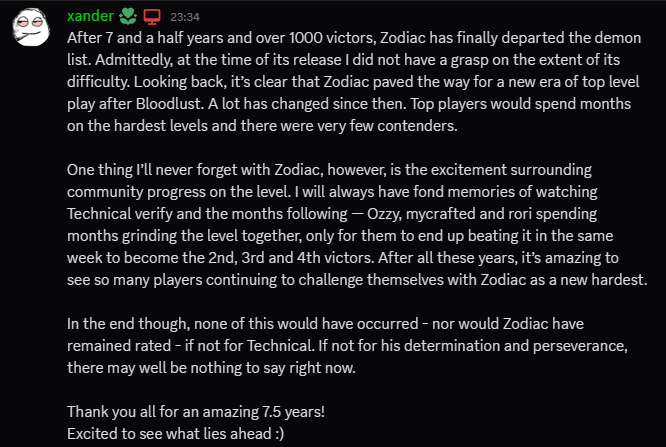 demonlistgd's tweet photo. A message from xander: https://t.co/eJEgd05f6V