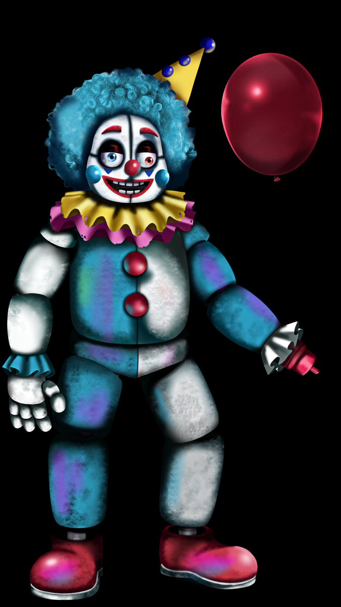 Momotaro9802's tweet photo. Blue Clown #fnaf #fnafanart #fivenightatfreddys https://t.co/iXYw7f9BbF