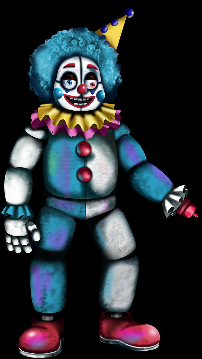 Momotaro9802's tweet photo. Blue Clown #fnaf #fnafanart #fivenightatfreddys https://t.co/iXYw7f9BbF