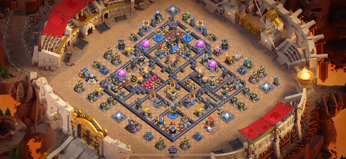 neffe217's tweet photo. Here’s one of the bases I built for Enosis.🏰

29/29 defenses before Stage 3.
23/23 defenses throughout Ladder and Stage 2.

In the end, it came through one more time and secured a clutch 1-star defense

GG to @KrispyCoC for ending the defense streak. 👏
🔗https://t.co/170flZKqCs https://t.co/LuVJsHbAG0