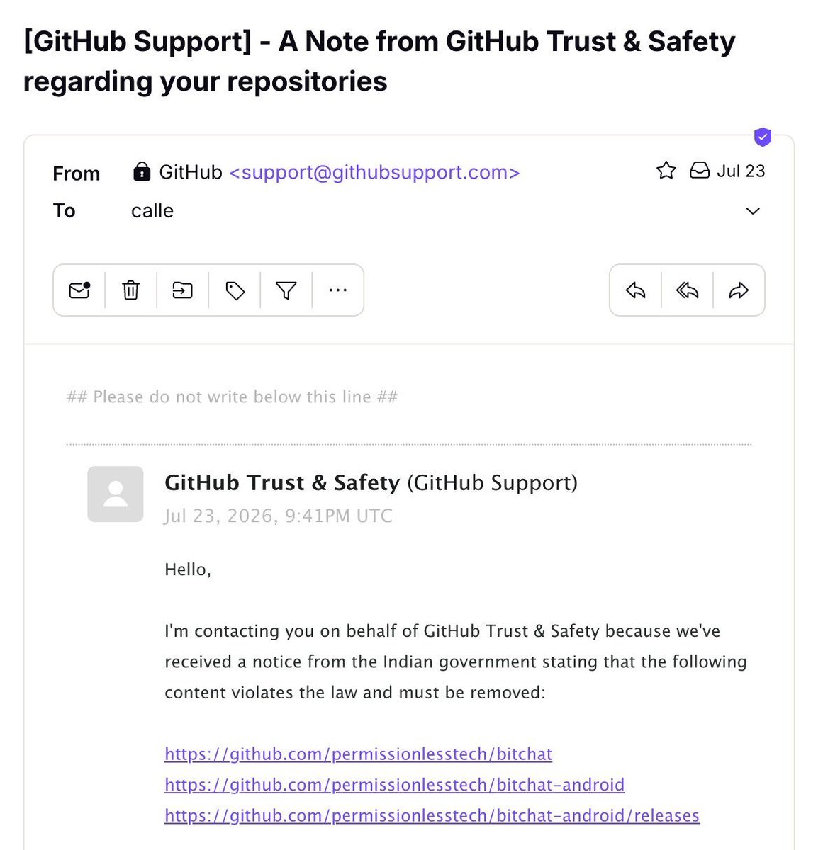 Bitchat Community tweet media