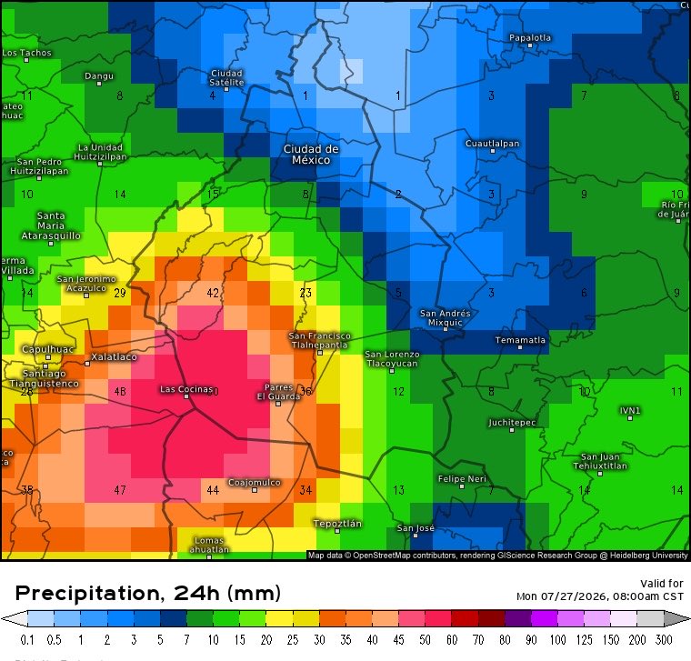 Meteoalert_CDMX's tweet photo. 🔴⛈️TORMENTAS Y LLUVIAS FUERTES en próximas horas sobre #CDMX y #EdoMex

⚠️Se prevé esta tarde-noche eventos moderados a fuertes con posible granizo y viento, refrescando notablemente el ambiente https://t.co/QW0wAZRNCi