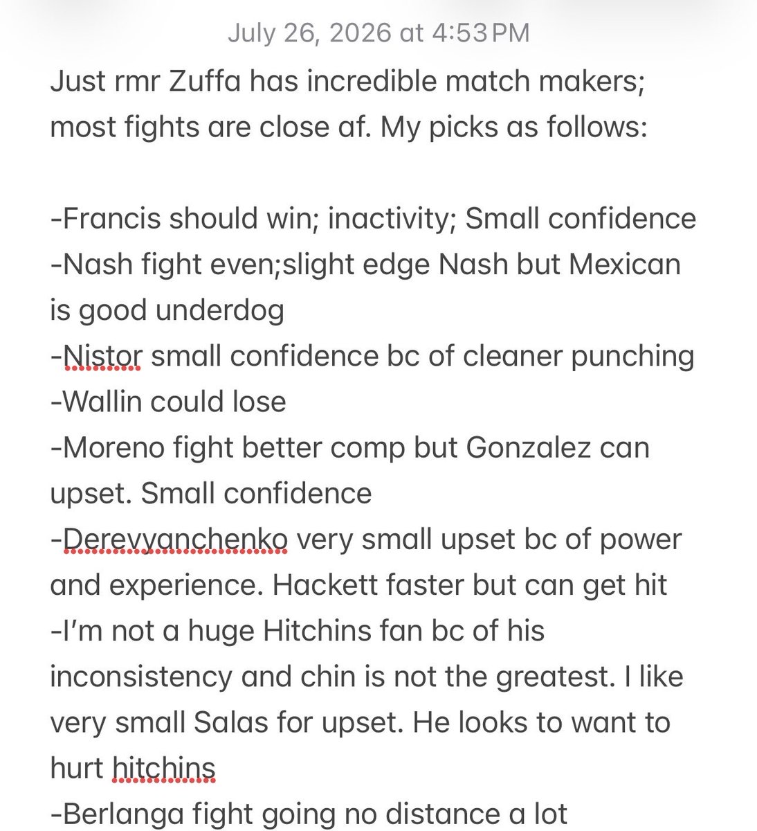 spgdirect88's tweet photo. Very last minute thoughts on zuffa card for Berlanga vs Butler. Click on image for very condensed write up https://t.co/zEW7NkZV9G