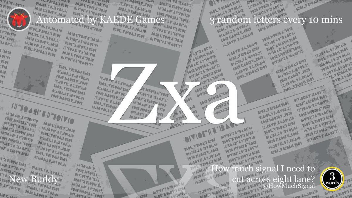Post by 3 random letters every 10 mins on X: Zxa