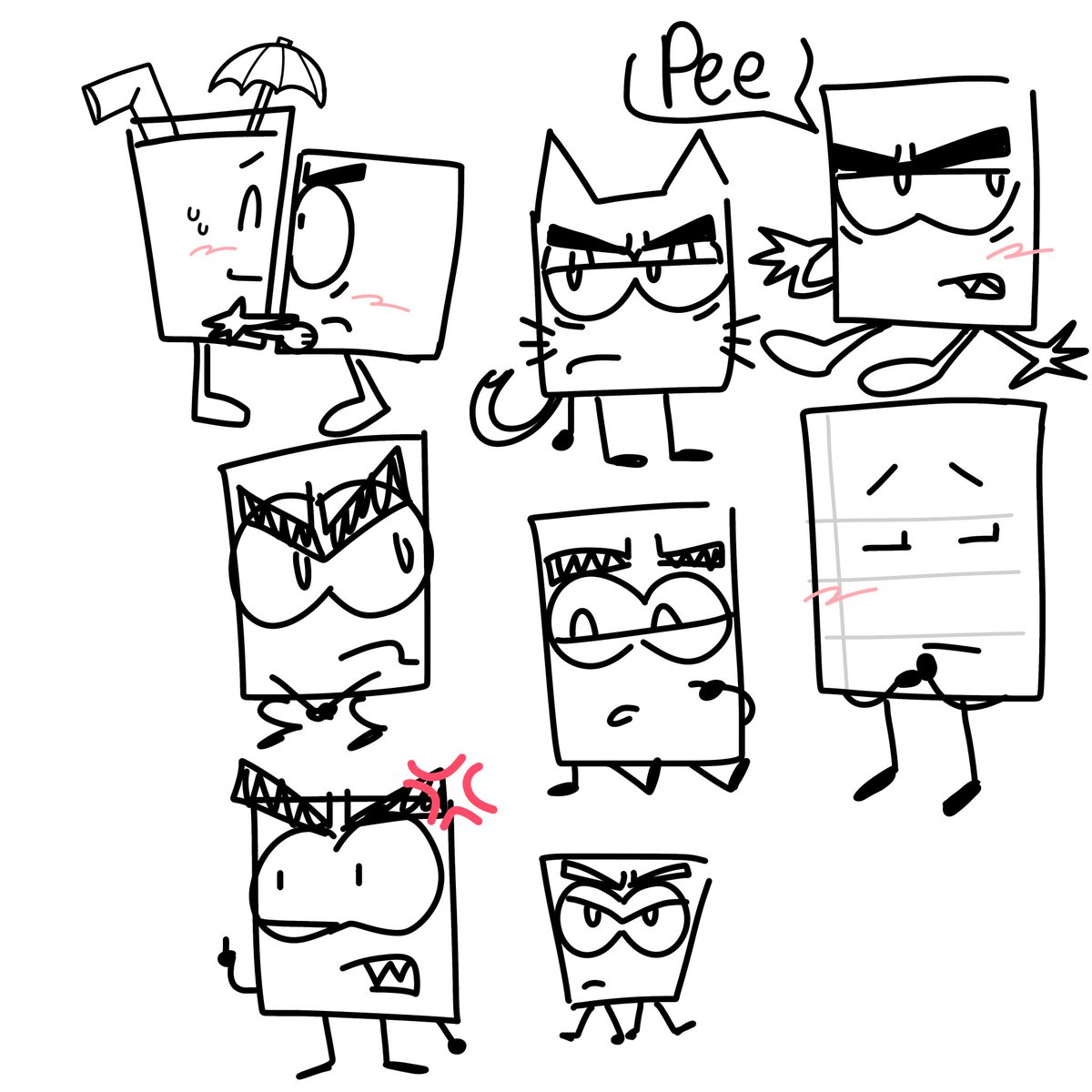 Fullofcoolness's tweet photo. Can’t draw too well lately so here are some Looseleaf doodles I did. Thank you depression 🤍🤍🤍

#prosc #proosc #proshiptwt #prosctwt #darkshiptwt #oscproship https://t.co/JdrLw5bD32