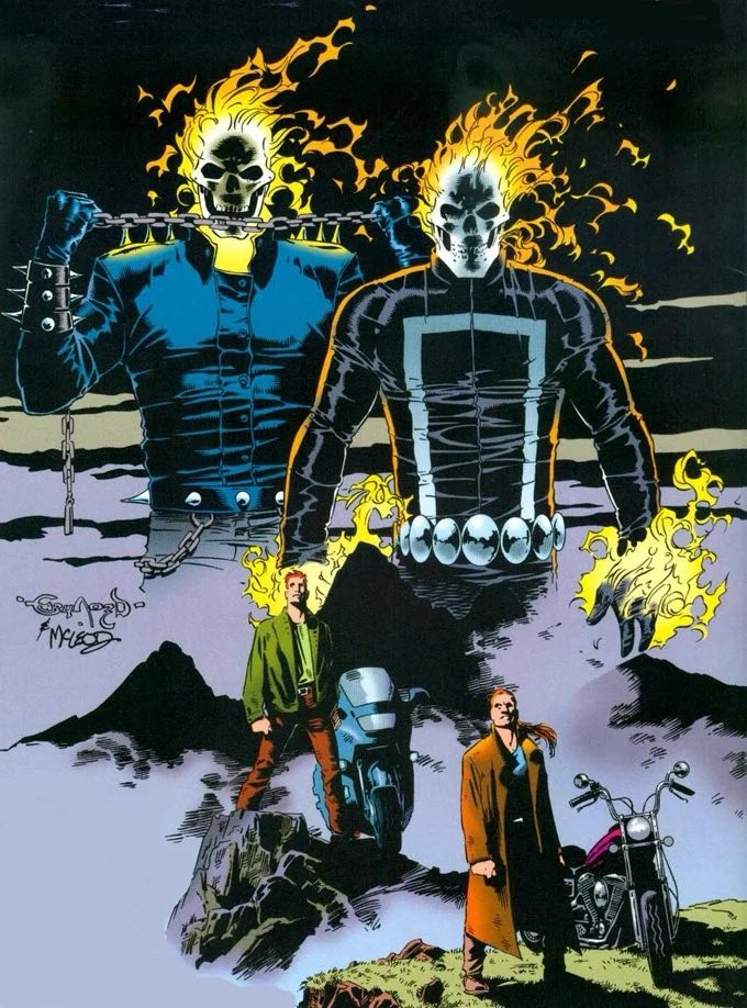 ApocHorseman's tweet photo. Ghost Rider (and Midnight Sons) Reading Order https://t.co/mxokbgzMXv
