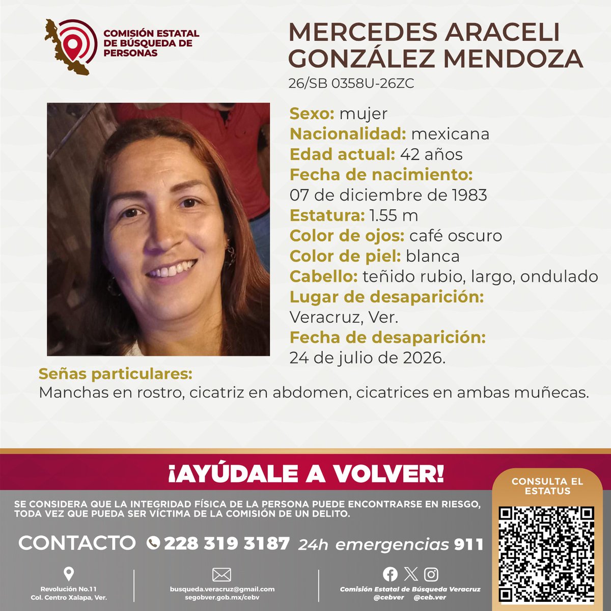 Comisión Estatal de Búsqueda Veracruz tweet media
