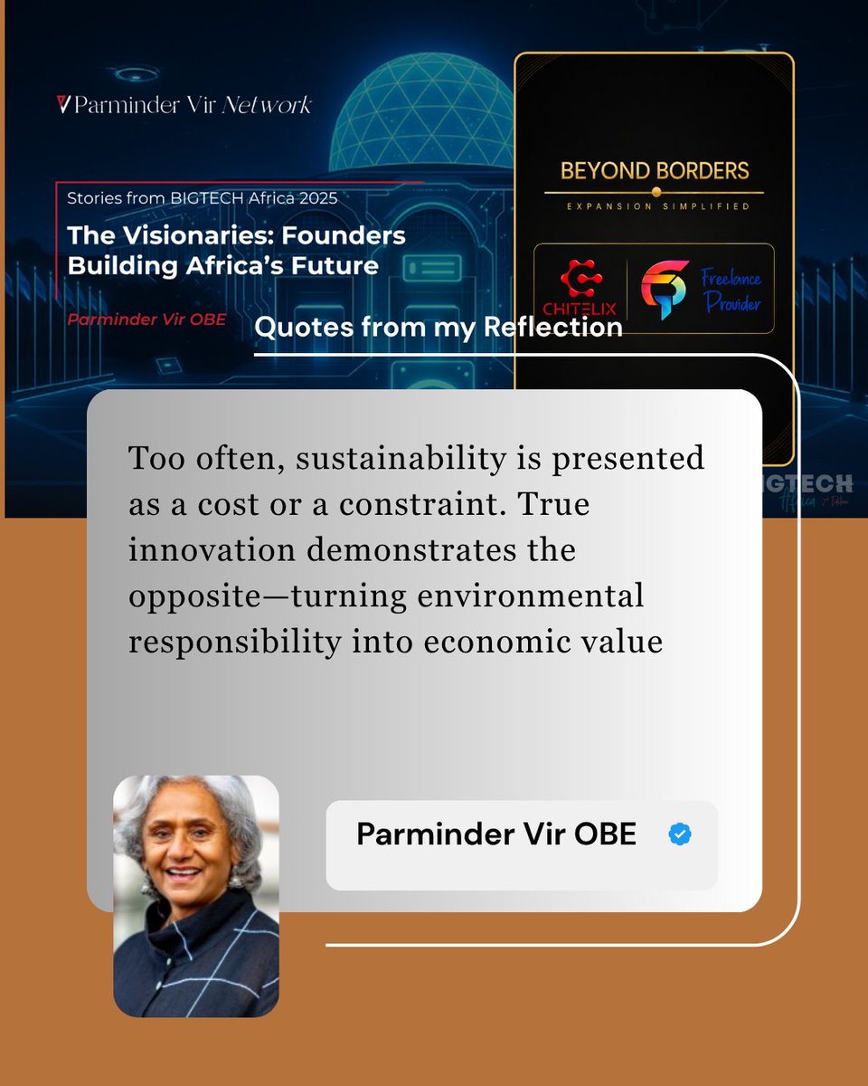 ParminderVir's tweet photo. Sustainability isn't a financial constraint—it is a competitive advantage.
Companies like CHITELIX are proving that Southern deep-tech can restore ecosystems while driving industrial growth.
Full essay on Substack: https://t.co/5ny1LiREno
#DeepTech #ClimateAction #CircularEconomy https://t.co/EVip9i8HR9