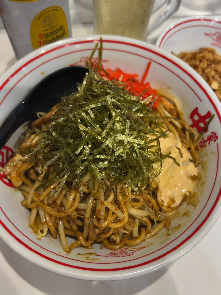 obamitsu1103's tweet photo. 蒙古タンメン中本御徒町店
イカリー焼そば🦑

軽く飲んだ〆にイカリー食べられて最高です✨🦑
#蒙古タンメン中本 https://t.co/WCrngKuBIM