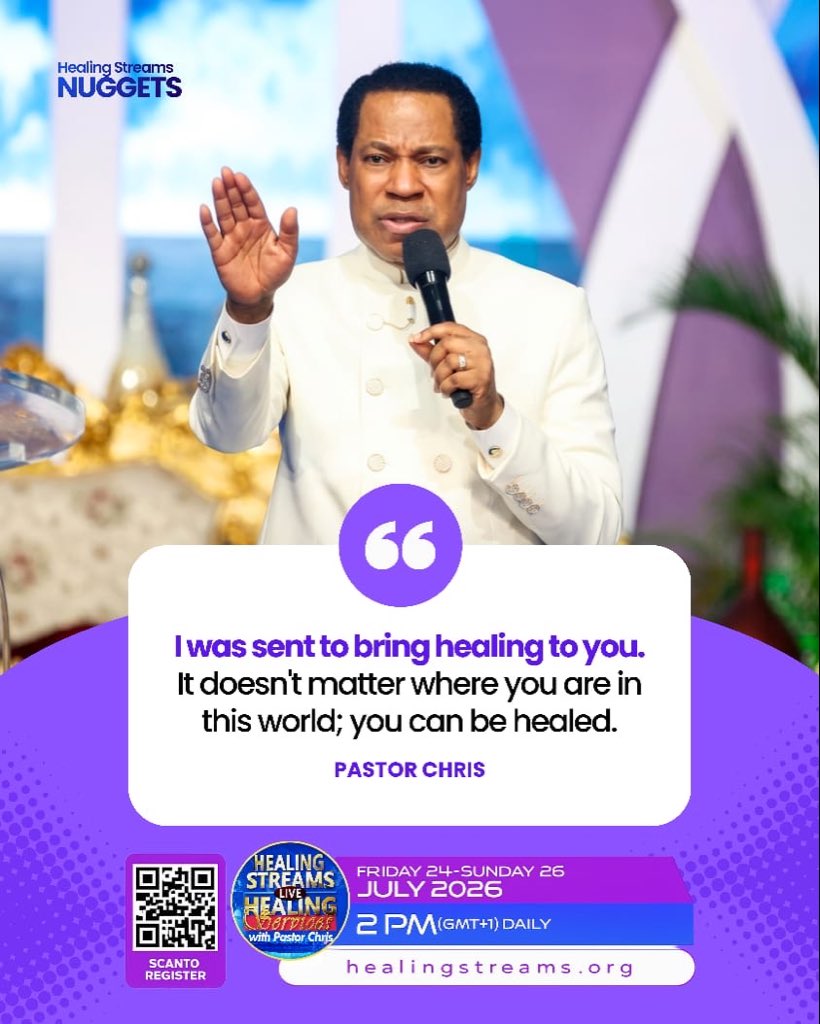 Thelumidara's tweet photo. Wherever you are in the world, you can be part of today’s Healing Streams Live Healing Services. Connect through Healing Streams TV and approved LoveWorld platforms to experience the grand finale live. #JulyHSLHSGrandFinale https://t.co/j6KVPsGg9X