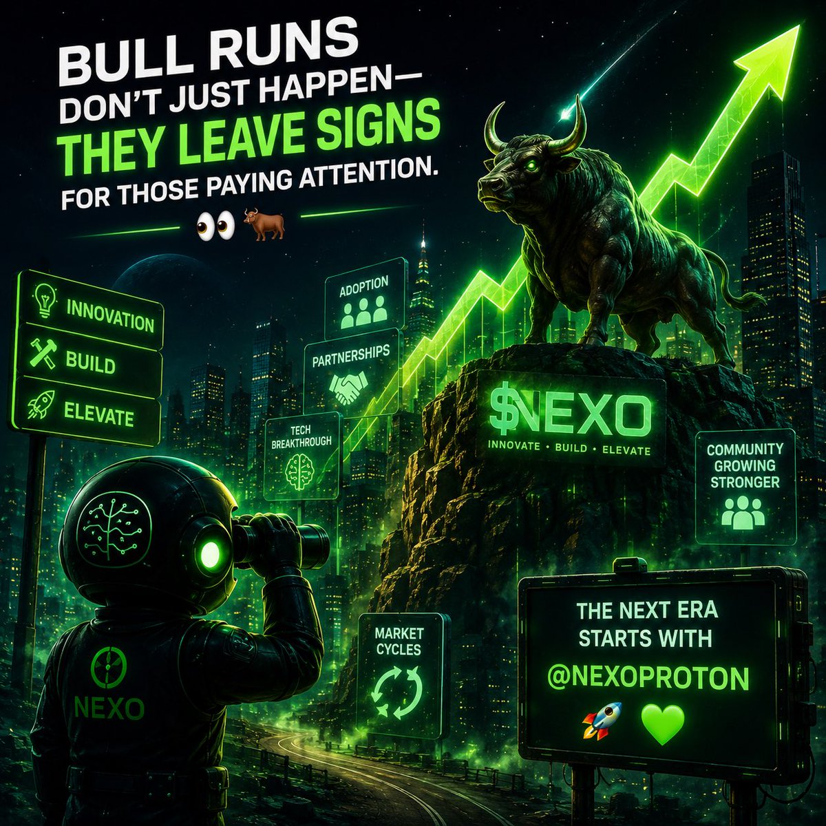 FAITHWISE_1's tweet photo. @soapweb3 Bull runs don’t just happen,,, they leave signs for those paying attention. 👀🐂

The next era starts with @nexoproton . 🚀💚

6Sihp1L3V5farGAxPMDvXLHca16yaGiA8mFdftu4FHjK https://t.co/tLeBKbWQ6N