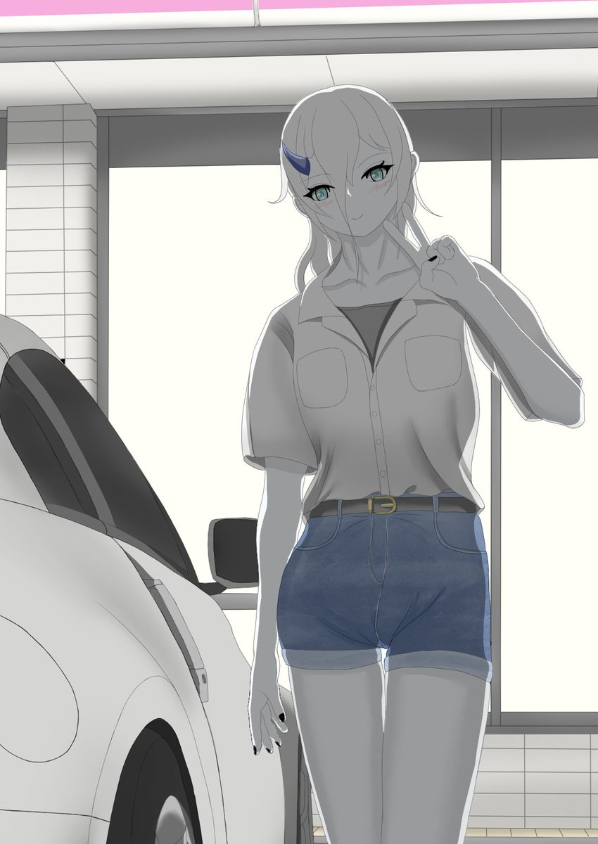 Vithaj_734's tweet photo. ＃艦これ　＃重巡ネ級
ネ「車検？知らん。」 https://t.co/yxZg53JBNK