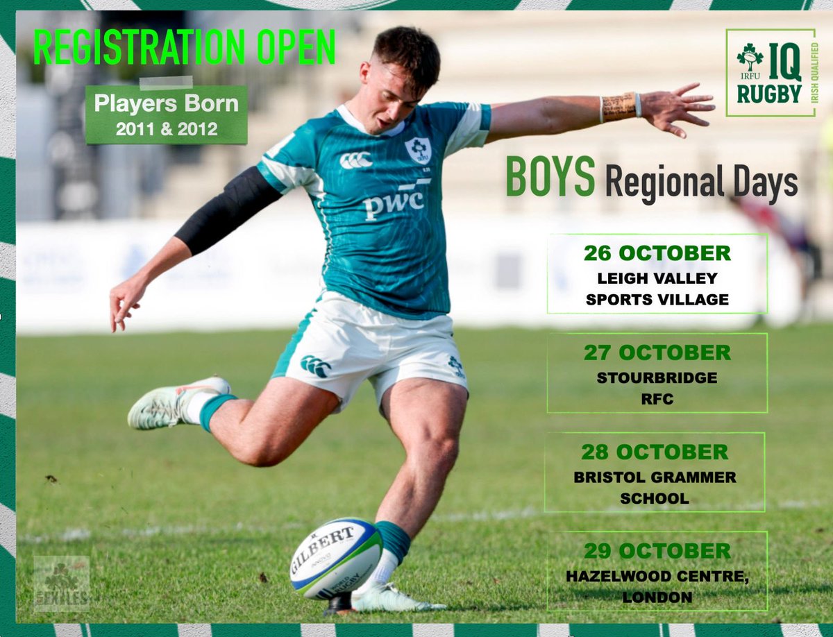IQRugby's tweet photo. Click the link to register as an irish qualified player born either 2011 or 2012 https://t.co/mDhgr1Ev19 https://t.co/hT3frXVJVm