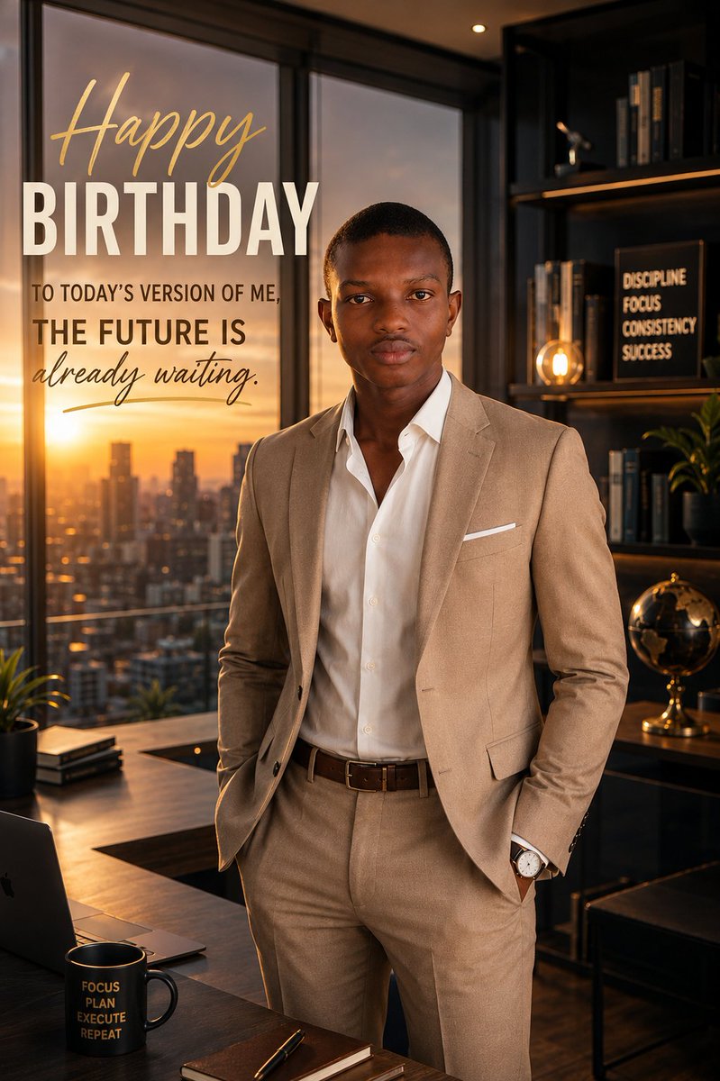 Elijah_theelite's tweet photo. Thank you to everyone who has supported, encouraged, and believed in me throughout this journey.

Here's to another year of creating value, building businesses, embracing innovation, and making meaningful impact.

Happy Birthday to me. 🎂🎉 Walking into another chapter. https://t.co/kOjrIkjkQ7