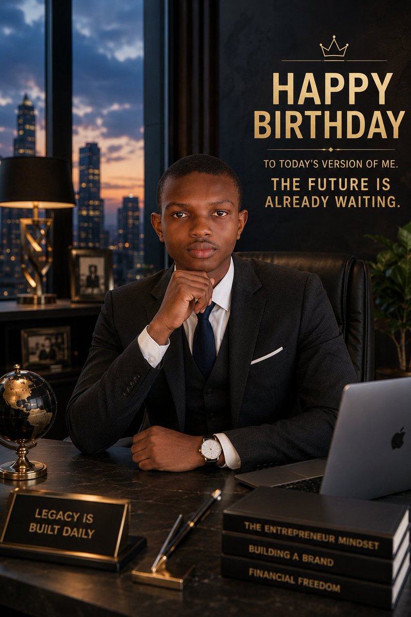 Elijah_theelite's tweet photo. Thank you to everyone who has supported, encouraged, and believed in me throughout this journey.

Here's to another year of creating value, building businesses, embracing innovation, and making meaningful impact.

Happy Birthday to me. 🎂🎉 Walking into another chapter. https://t.co/kOjrIkjkQ7