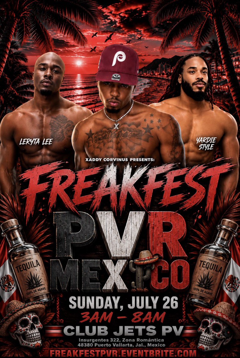 xaddycorvinusxx's tweet photo. Ayyyooo‼️ Freakfest PVR Mexico is a wrap‼️ Shoutout to the 250+ freaks that came through 💪🏽💪🏽 I was super nervous trying this in another country but you guys did not disappoint! THANK YOU THANK YOU THANK YOU ‼️And special shoutout to my hosts @yardiestyle2 &amp; @Vipxchocolate 😉 https://t.co/wIesN76hFT