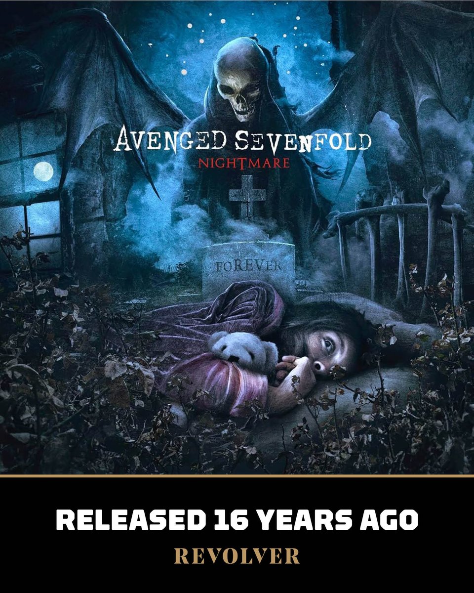 Revolvermag's tweet photo. 💀🦇 AVENGED SEVENFOLD released 'Nightmare' 16 years ago today.⁠
⁠
What's your favorite song? https://t.co/SS4PlHXyx5