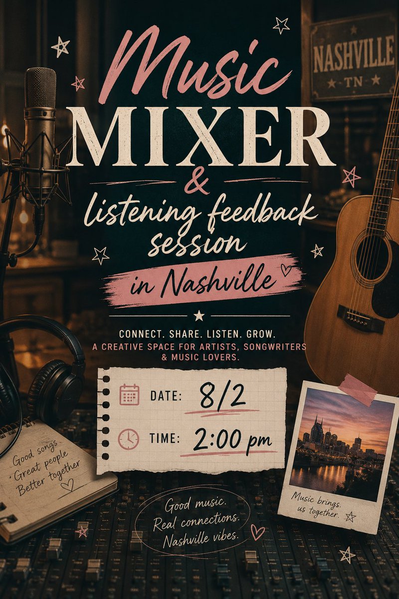 bettykemusic's tweet photo. Hey Nashville friends💕💕💕
https://t.co/a6ayJFCkv7

#highfrequency #spiritual #singersongwriter #producer #musicindustry #networking https://t.co/aQXA6VtT9T