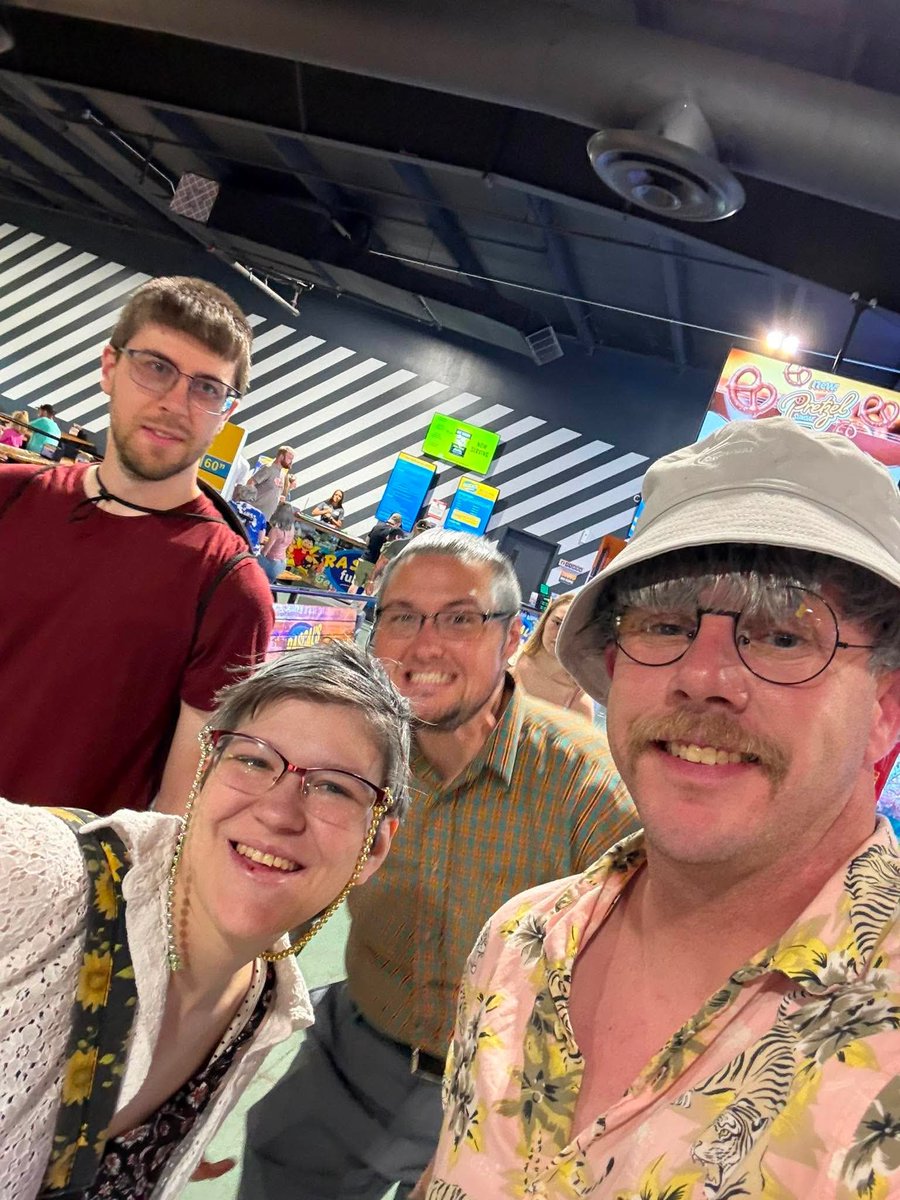 CloudtheAD's tweet photo. Bachelor/Bachelorette party was so fun!!!!! Dressed as old people and went to go karts!so much fun!!! https://t.co/sjf9aGn5aN