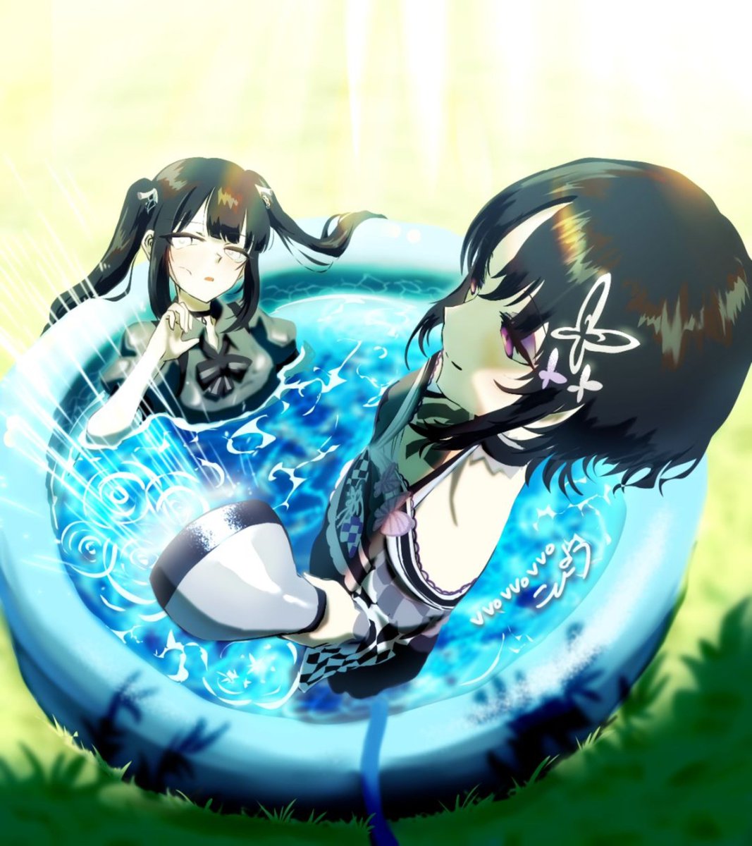 vvovvovvo_3's tweet photo. とりあえず水に入れたかった絵 https://t.co/u7ekLJclzW