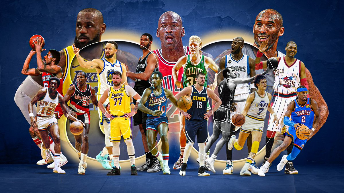 hoopshype's tweet photo. We have updated our list of the greatest NBA players ever.

From Michael Jordan and LeBron James to Hal Greer and Tracy McGrady, this is our Top 80: https://t.co/76cFw1wA6k https://t.co/is1KxJxccZ